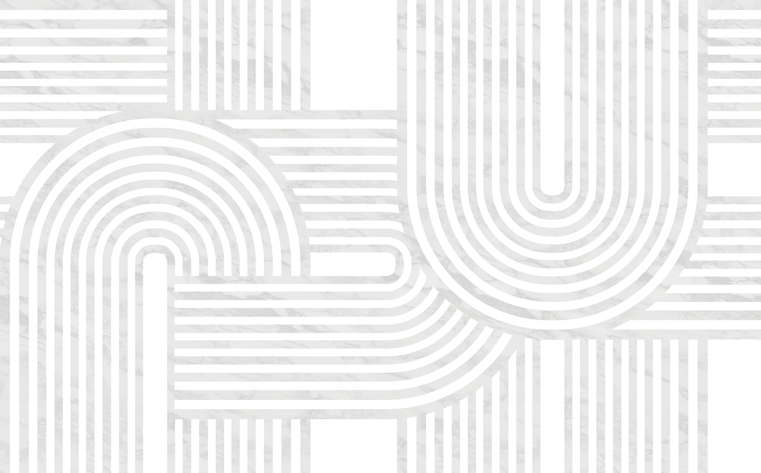 Geometric Mural Wallpaper | Modern Art Deco Curves