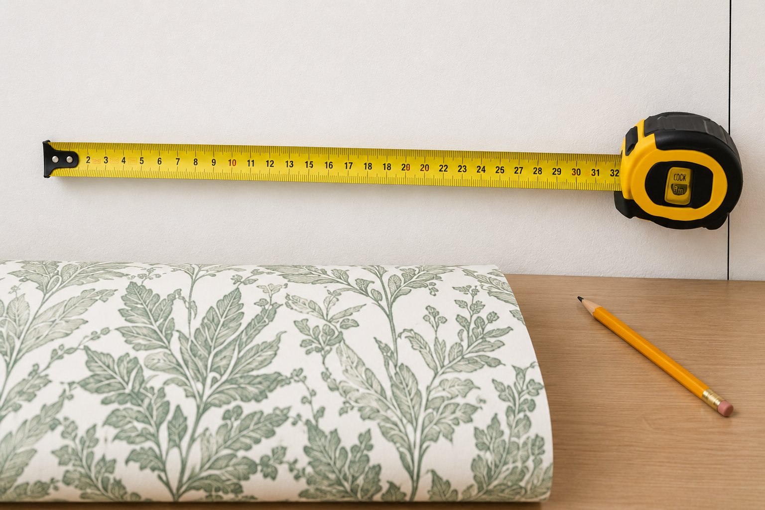 Measure and plan your peel and stick wallpaper