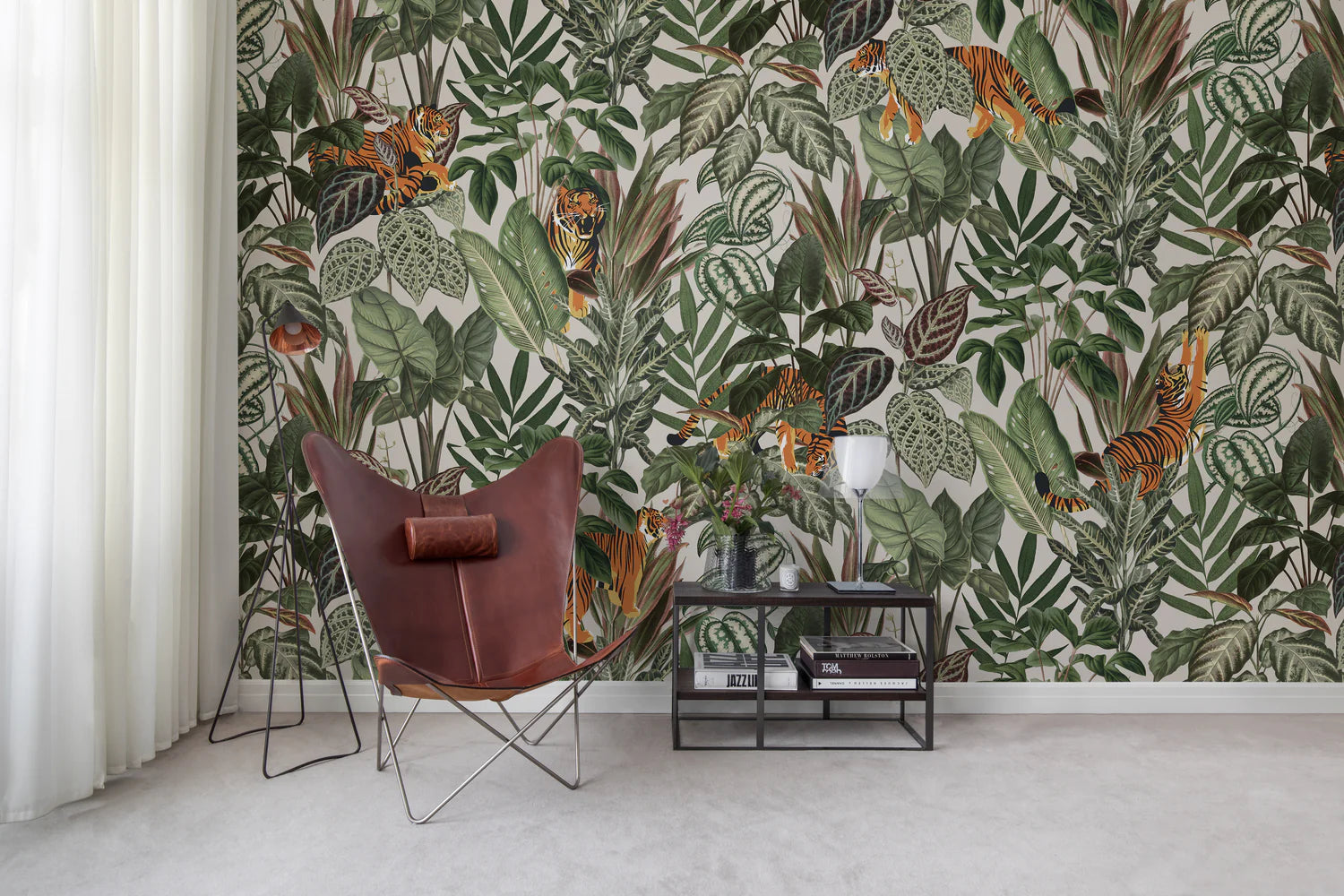 Playful_Tiger_Pattern_Wallpaper_Sand_Interior.webp