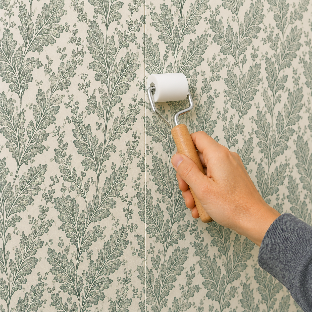 Match the pattern for peel and stick wallpaper